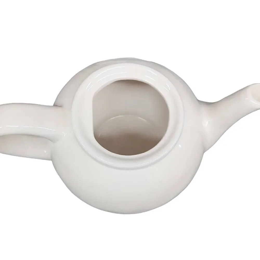 Rae Dunn Artisan Collection White Black Tea Pot